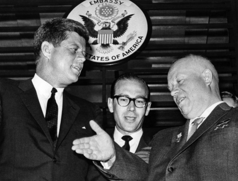 Khrouchtchev et John F. Kennedy à Vienne, 1961