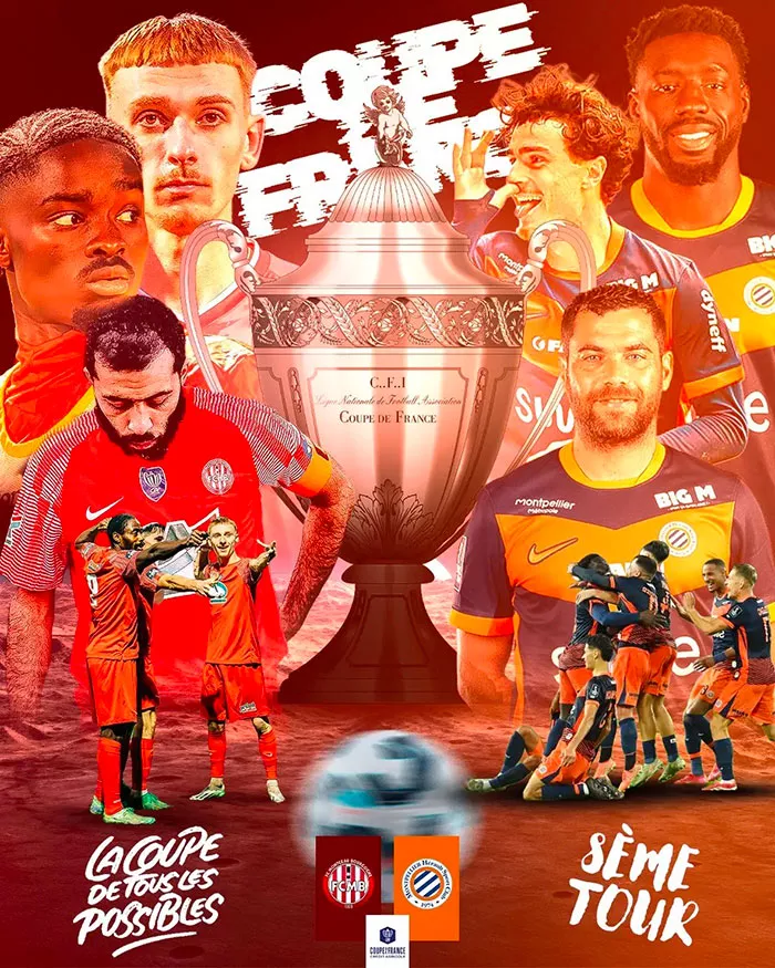 Supporters du FC Montceau Bourgogne au stade