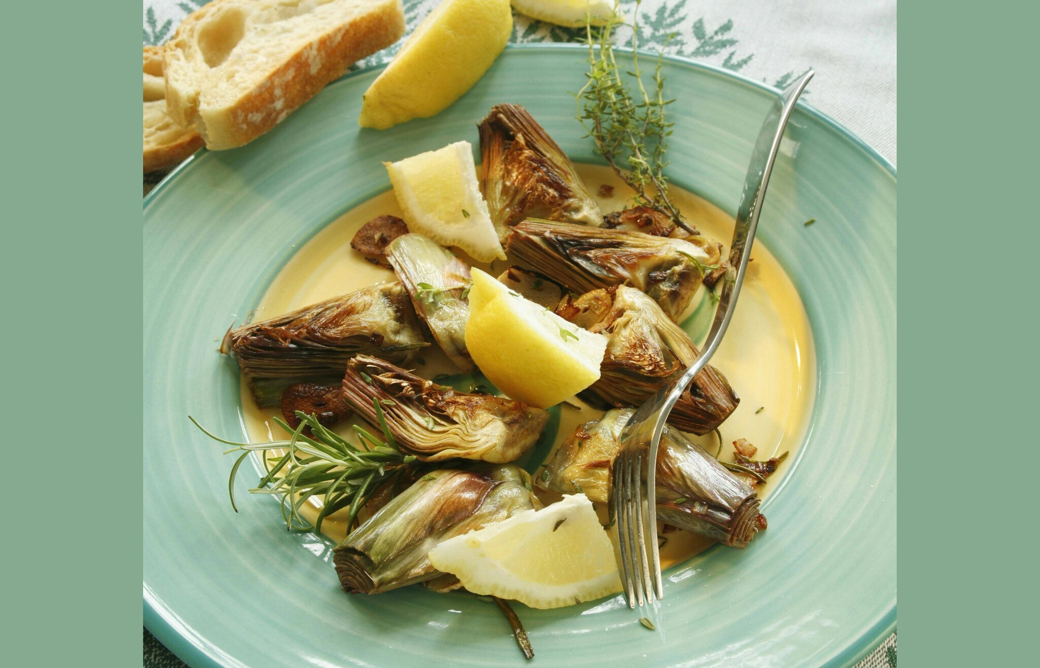 Artichauts rôtis aux herbes de Provence