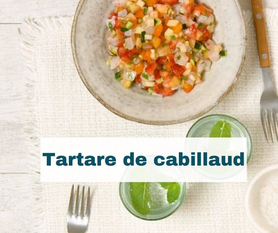 Tartare de cabillaud salé-sucré