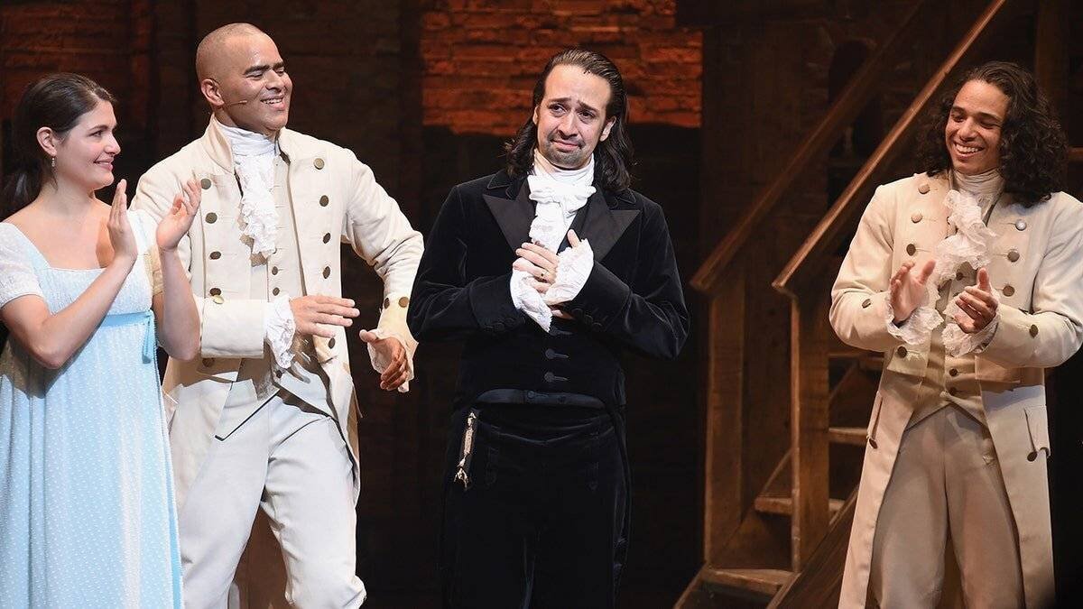 Lin-Manuel Miranda lors de la dernière représentation de Hamilton à Broadway.