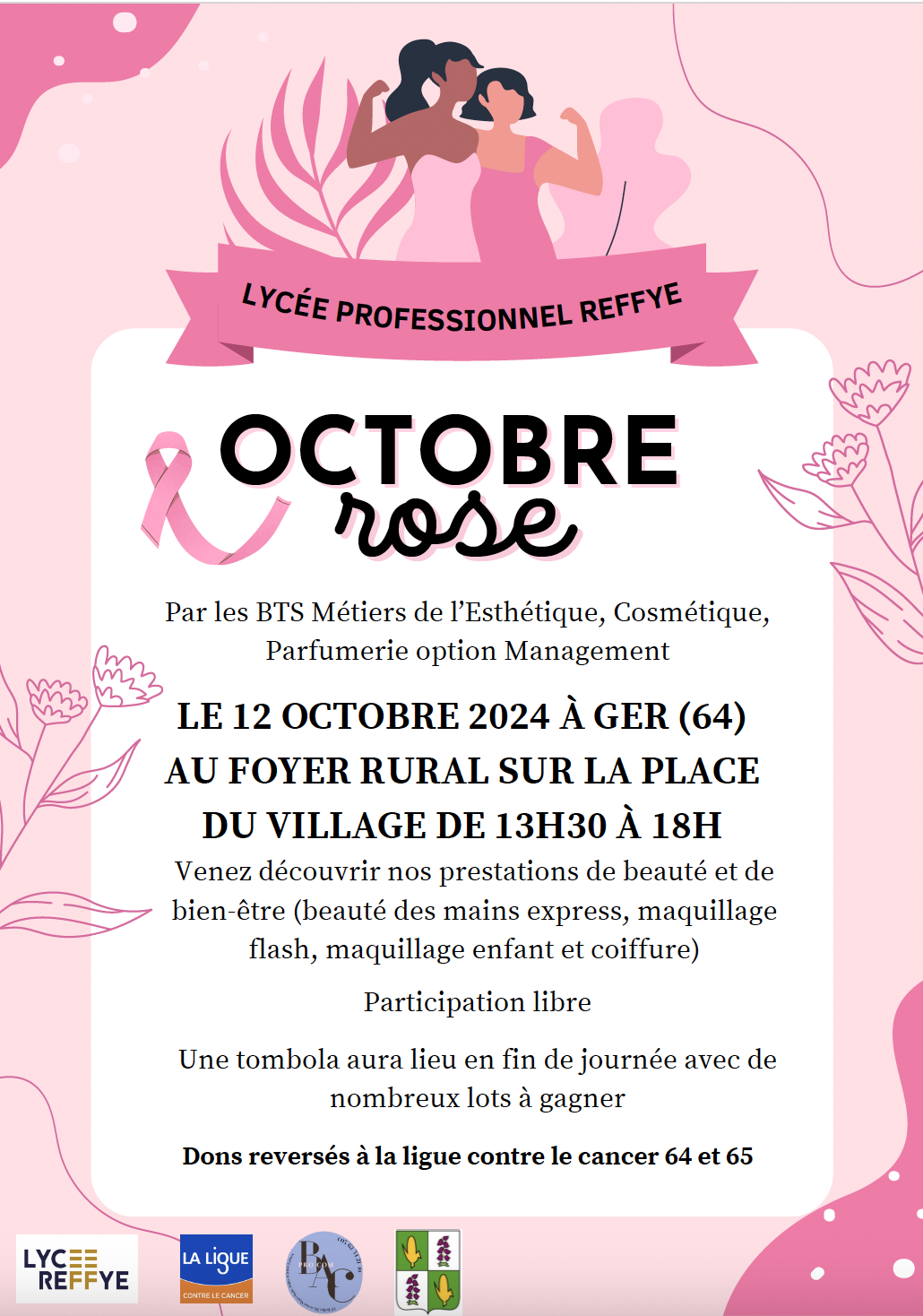 Événement Octobre Rose au lycée Reffye.