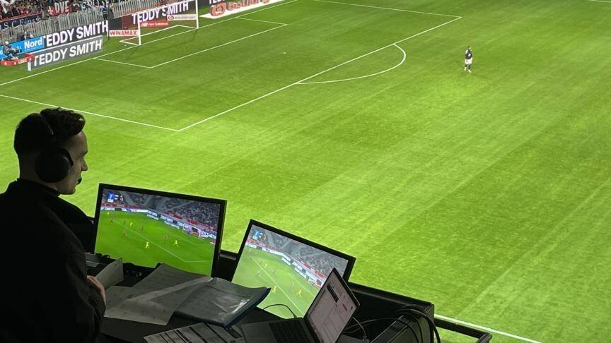 Le commentateur de Dazn n’a pas obtenu la réaction d’un joueur lillois à la pause.