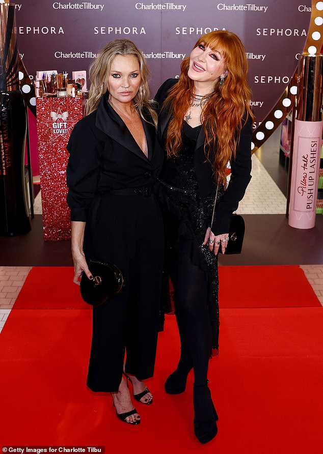 Kate Moss et Charlotte Tilbury en shopping à Paris