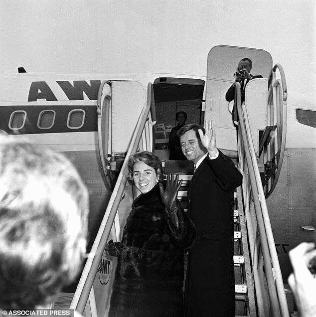 Ethel Kennedy avec son mari Robert Kennedy en 1962.