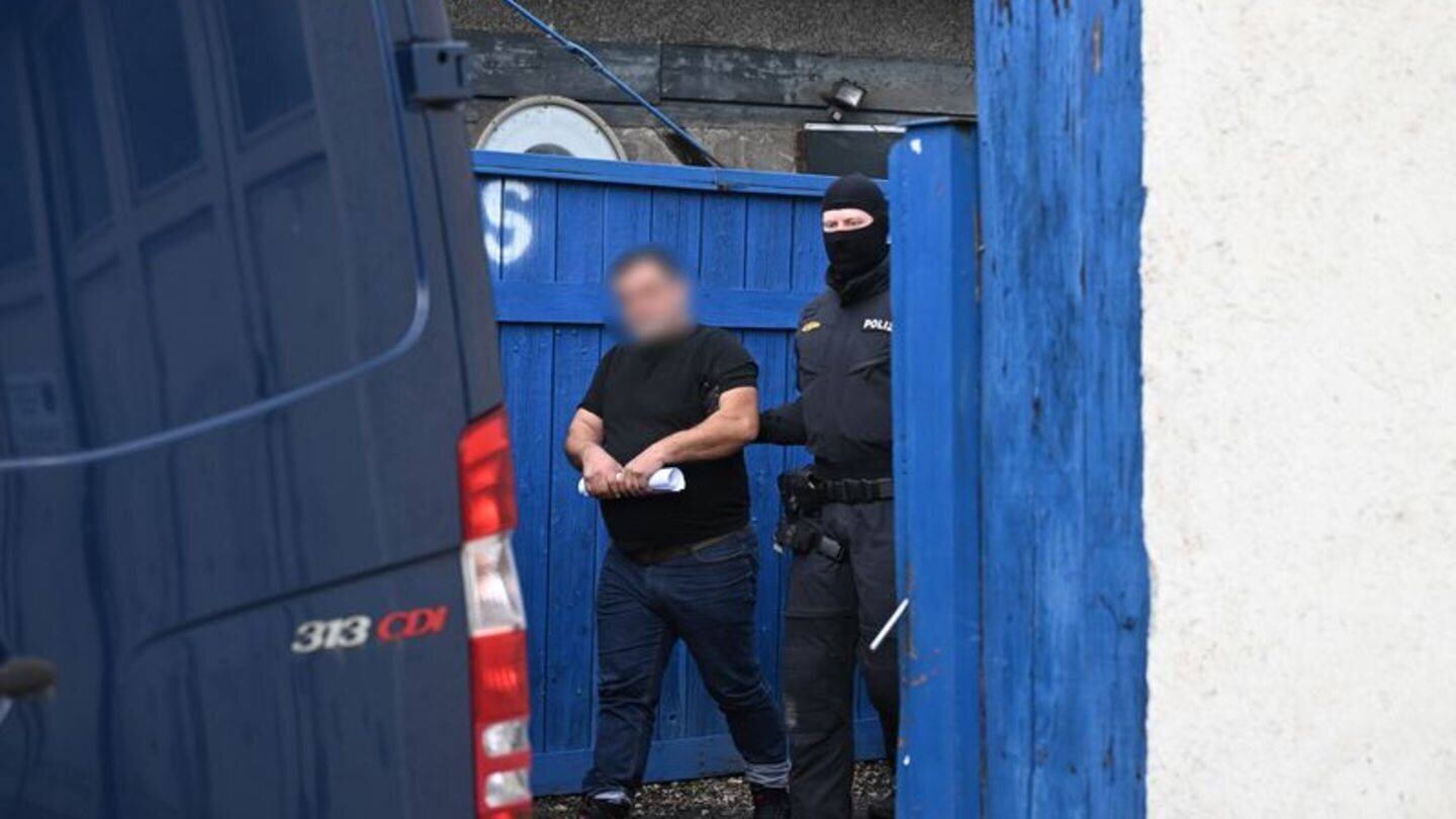 Arrestations de la bande géorgienne. Photo : Marijan Murat/dpa