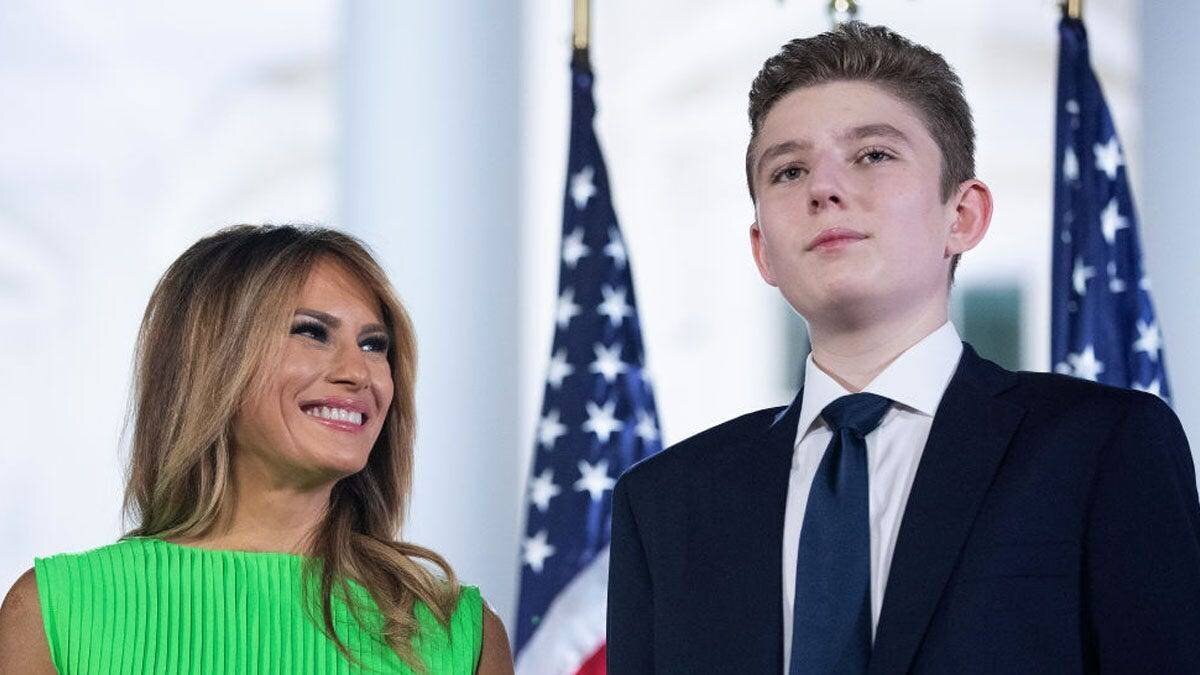 Melania et Barron Trump