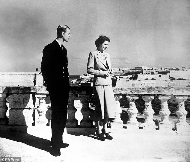 Vue de la toiture de la Villa Guardamangia, ancienne résidence de la Reine et du Prince Philip