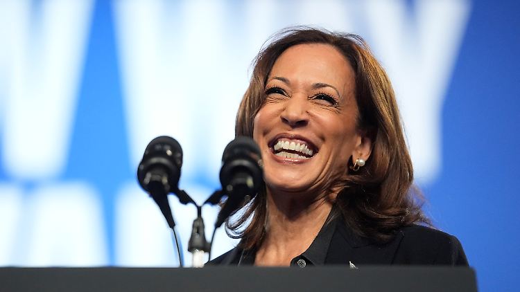 Kamala Harris lors de sa campagne