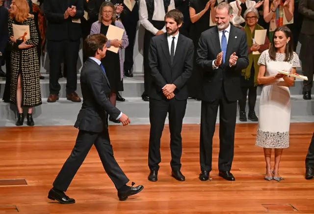 Les rois Felipe et Letizia remettent le Prix National de Tauromaquia à 'El Juli'.