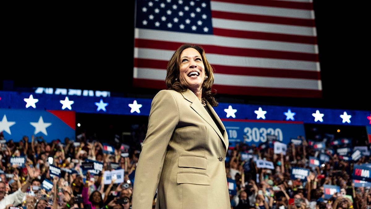 Harris lors d'un rassemblement à Glendale, Arizona
