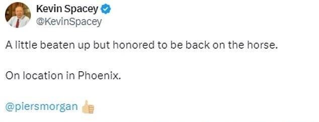 Légende de Spacey sur sa photo