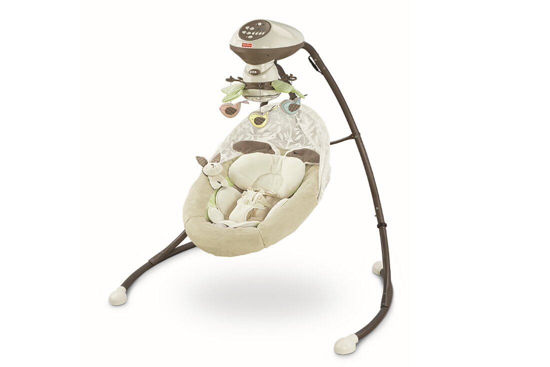 Exemple d'une balancelle Snuga de Fisher-Price rappelée