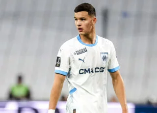 Valentin Carboni lors du match OM