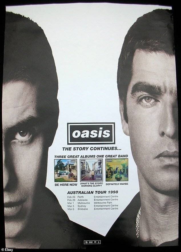 Oasis avant la tournée en Australie et Nouvelle-Zélande