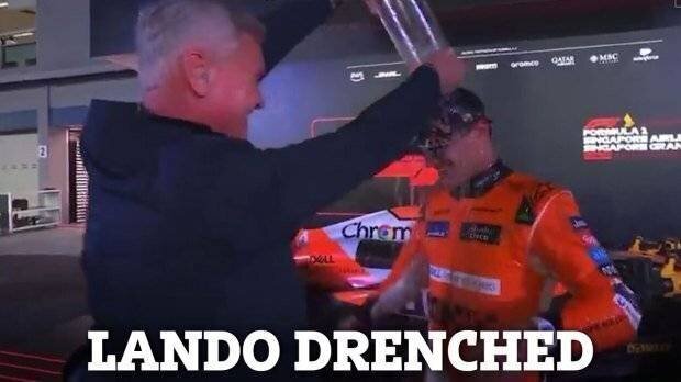 Lando Norris et un légende de la F1