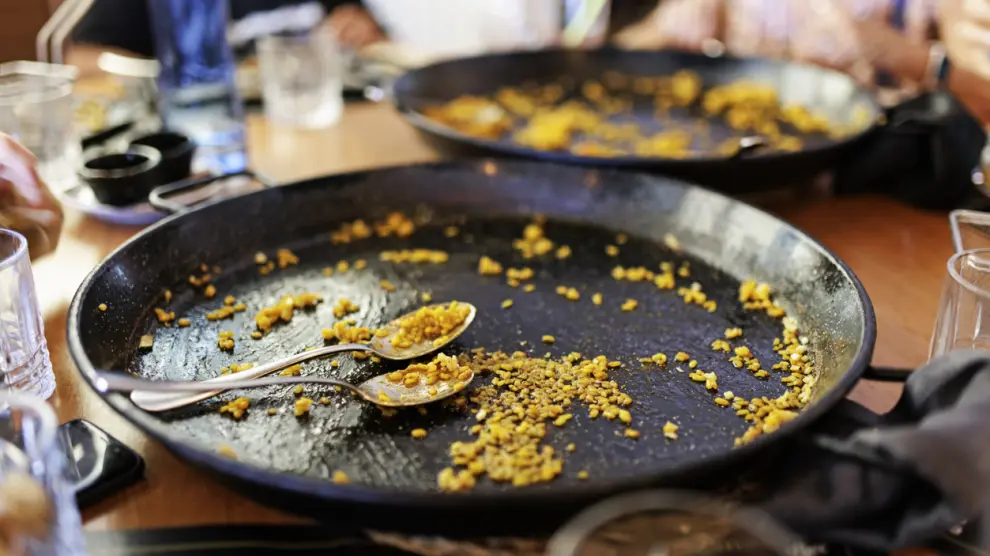 Recipiente de paella.