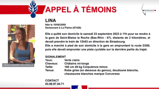 L’appel à témoin partagé par la police, dans la foulée de la disparition de l’adolescente.