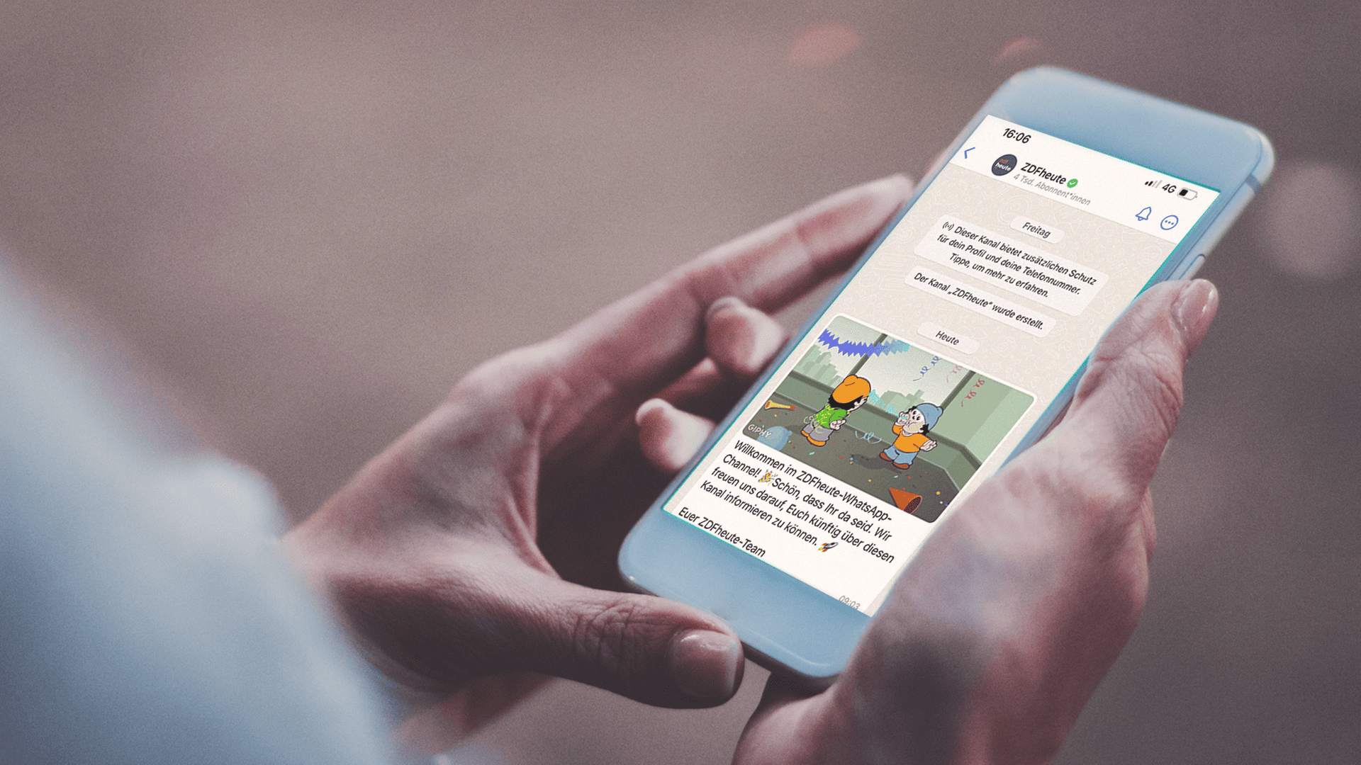 WhatsApp Channel de ZDFheute