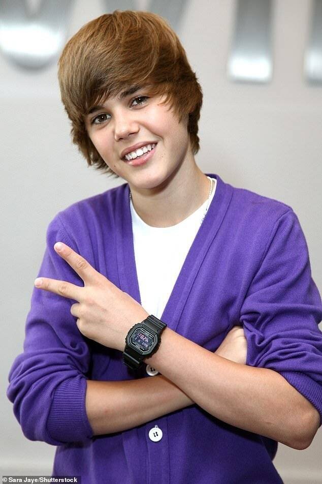Justin Bieber à ses débuts en 2009
