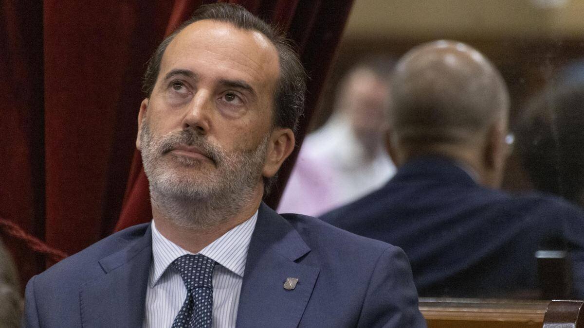 El presidente del Parlament balear, Gabriel Le Senne (Vox)