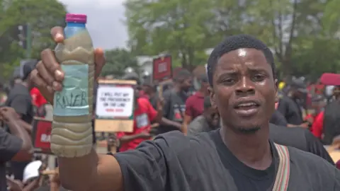 Manifestation contre la pollution de l'eau