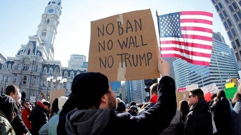 Protestation contre l'ordre exécutif de Trump