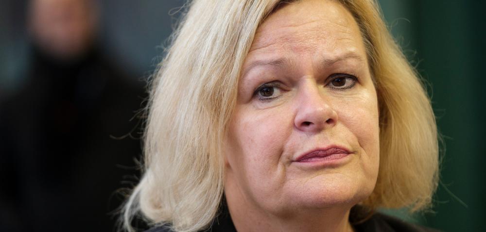 Bundesinnenministerin Nancy Faeser (SPD)