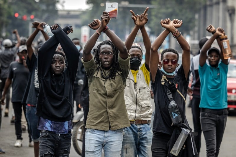 Manifestation au Kenya