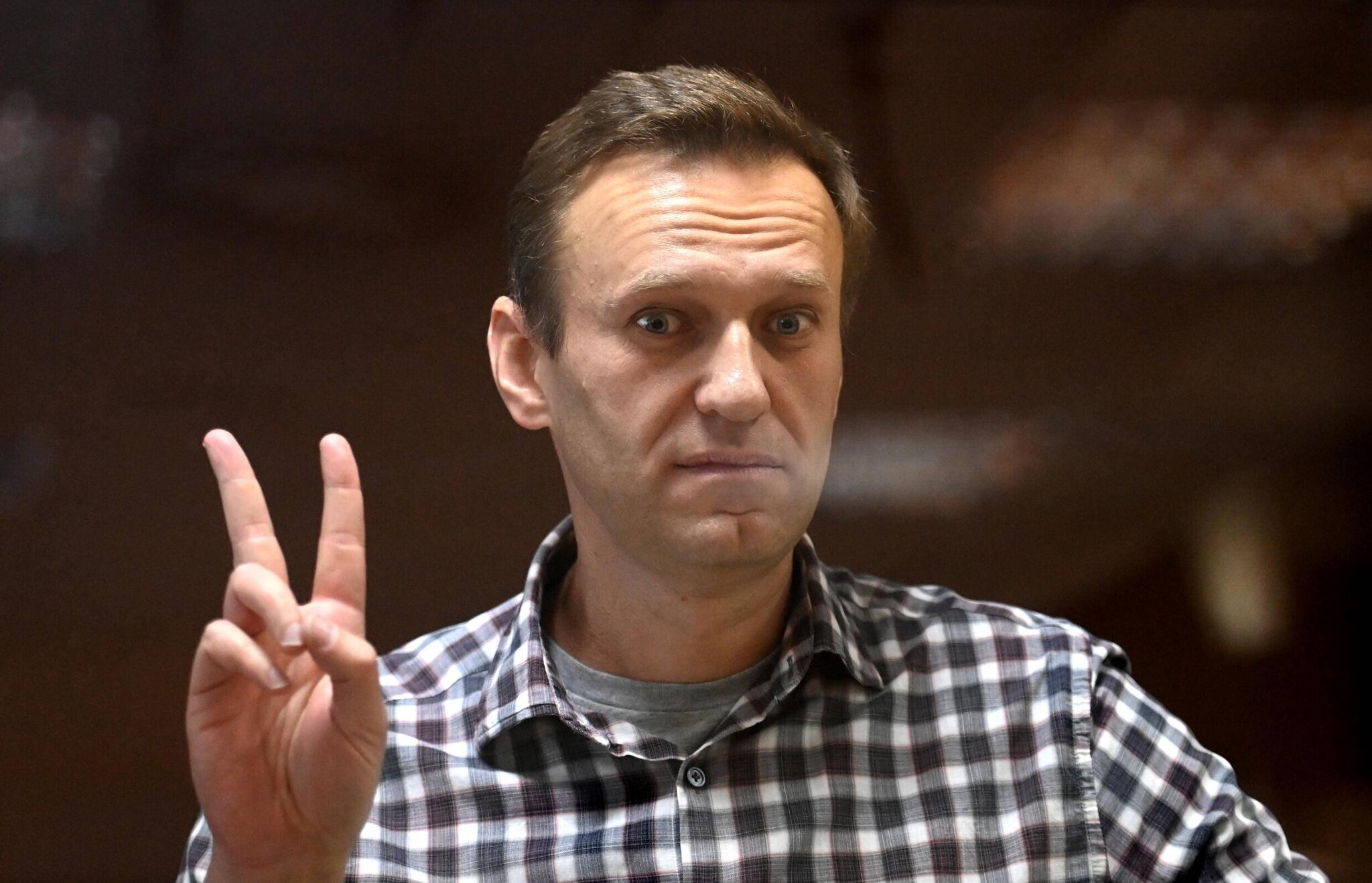 L'opposant russe Alexeï Navalny le 20 février 2021 dans un tribunal de Moscou.