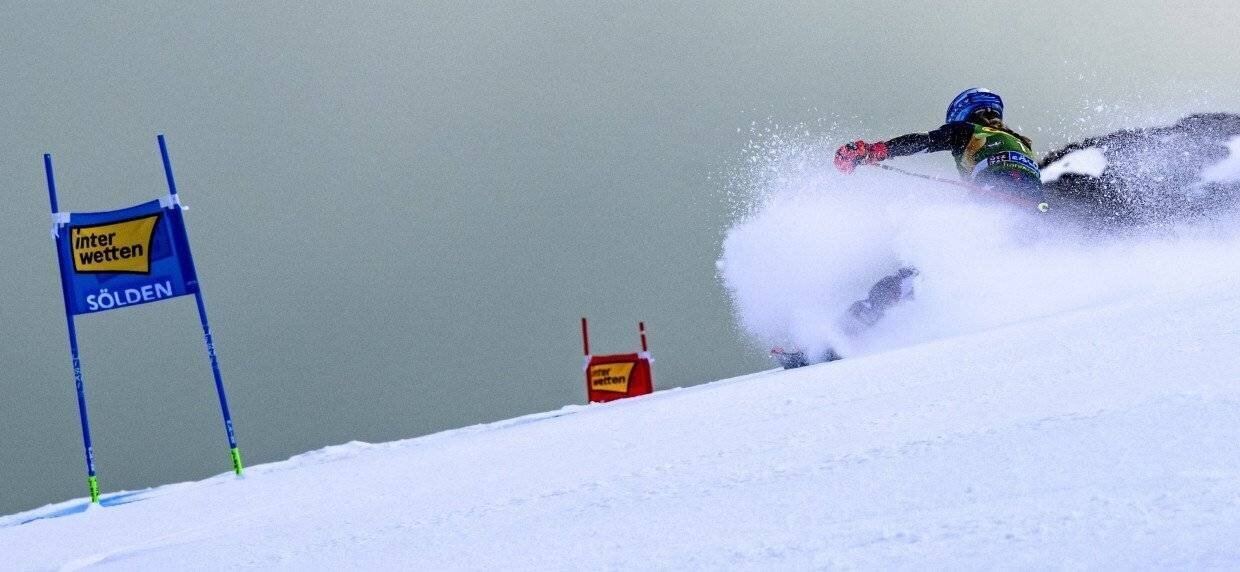 Mikaela Shiffrin lors de la compétition à Sölden