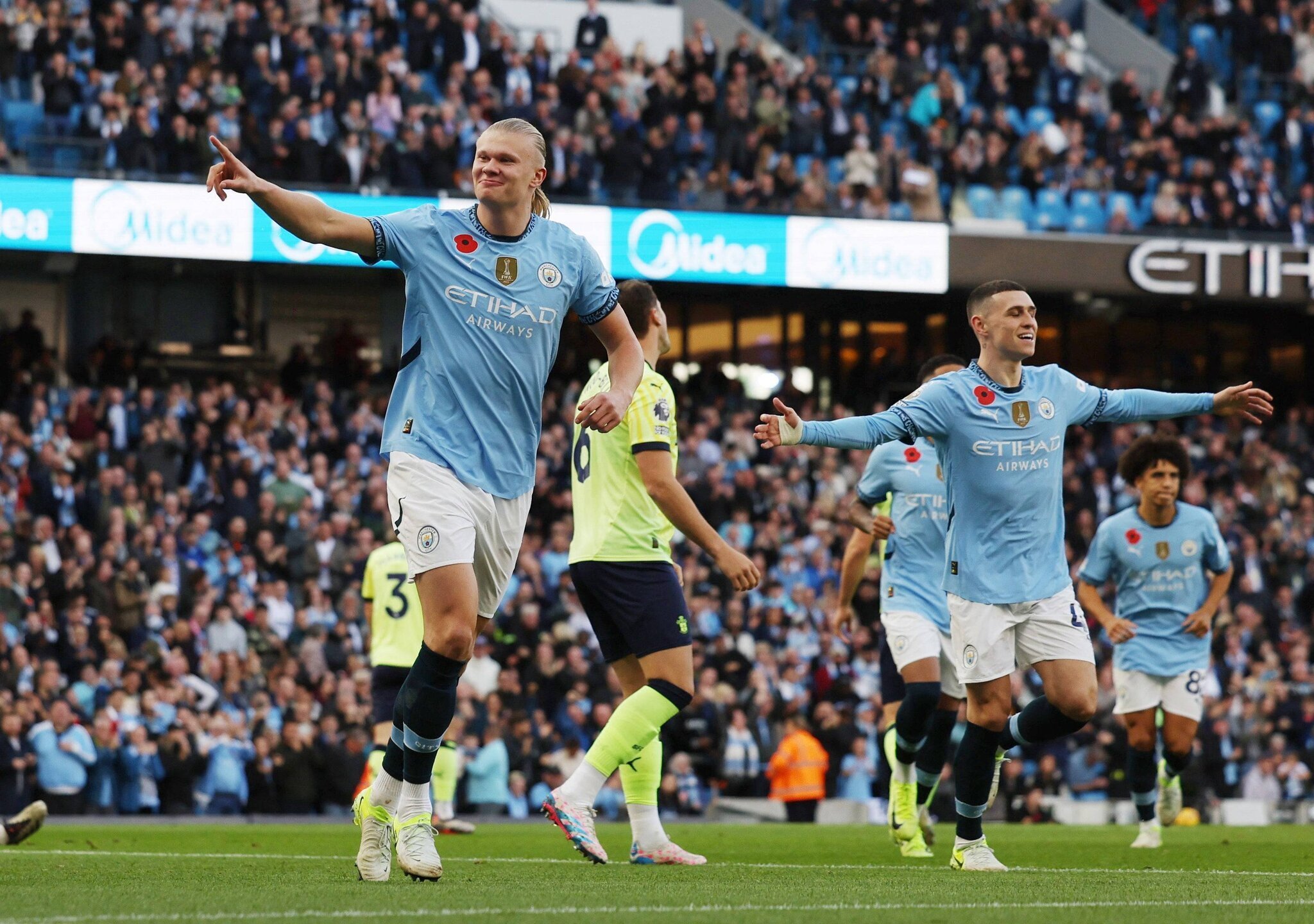 Erling Haaland a marqué le seul but du match pour Man City