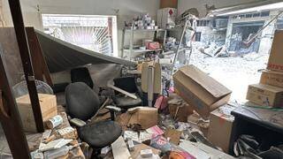 Les dégâts causés dans une chambre de l’hôpital Kamal Adwan à Beit Lahia, dans le nord de la bande de Gaza, le 26 octobre 2024.