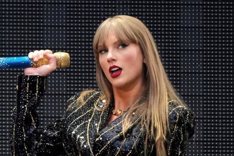 Taylor Swift lors de son concert.