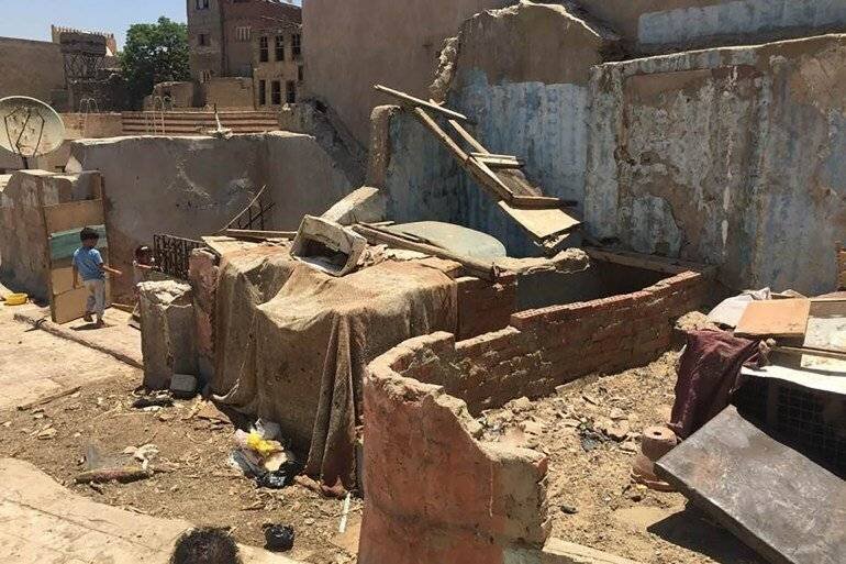 État de délabrement de la maison avant rénovation