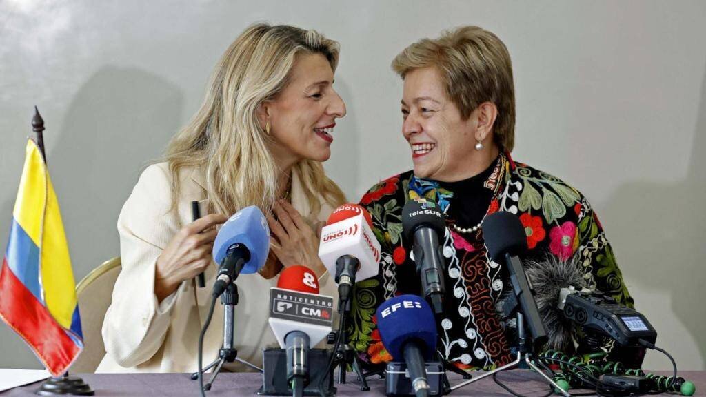 Yolanda Díaz et Gloria Inés Ramírez en Colombie