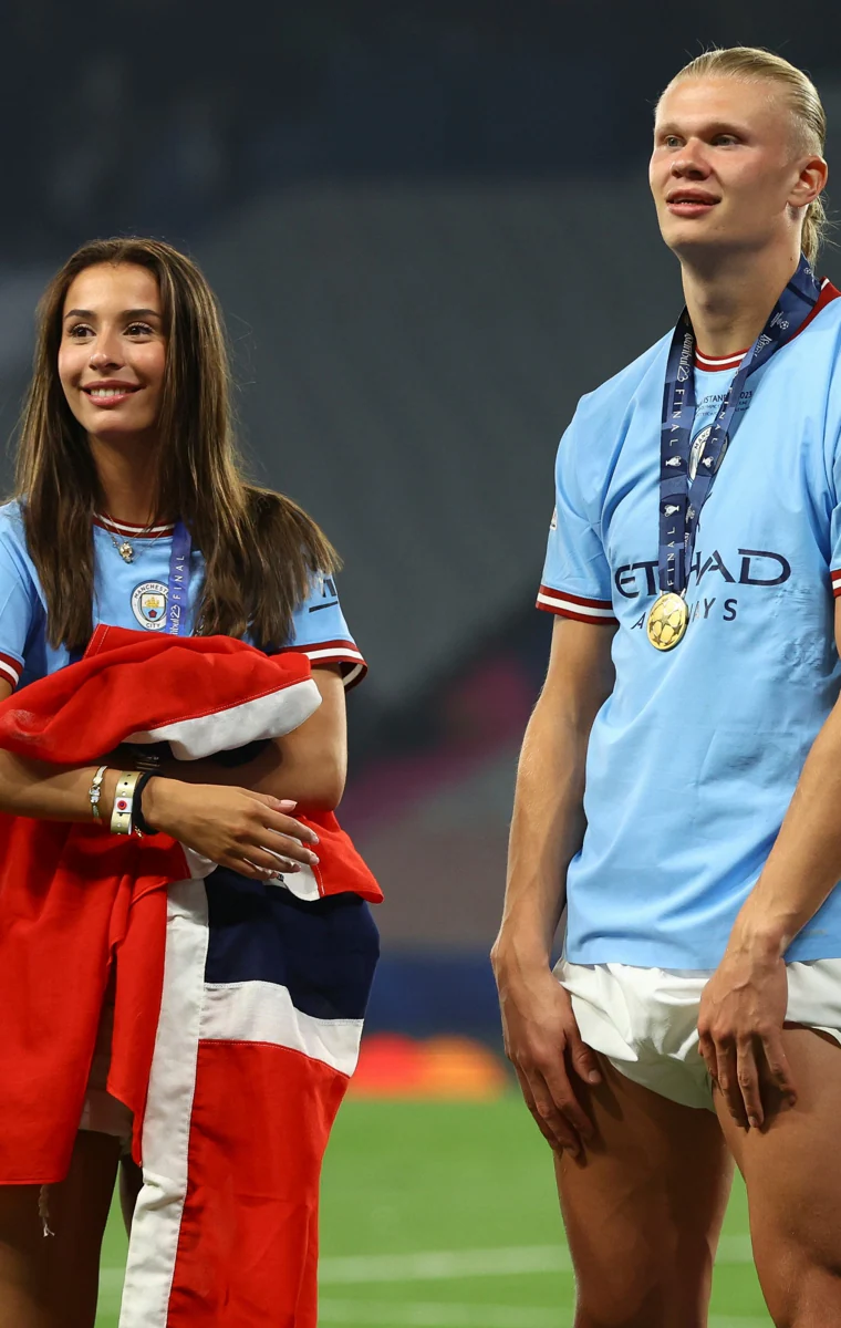 Erling Haaland et Isabel Haugseng Johansen