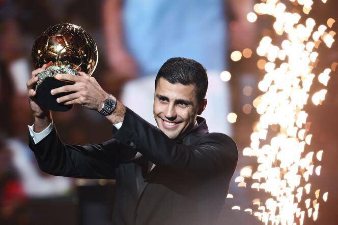 Rodri a remporté le Ballon d’or pour la première fois de sa carrière, le 28 octobre 2024.