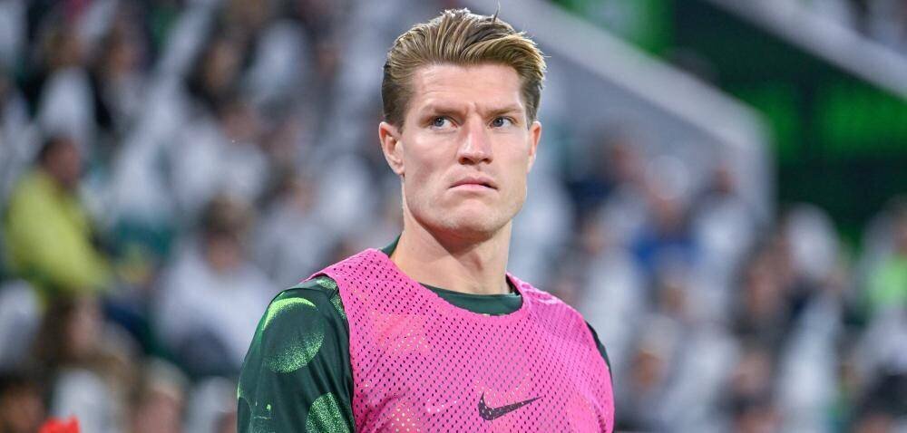 Kevin Behrens lors d'une action du VfL Wolfsburg