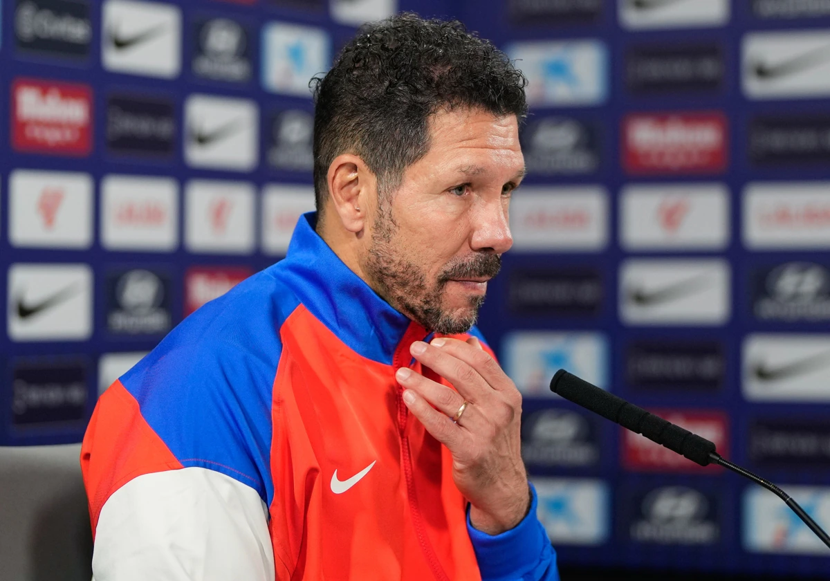 Diego Pablo Simeone, en salle de presse