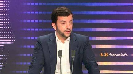 Le député du Rassemblement national Jean-Philippe Tanguy, invité du '8h30 franceinfo', le jeudi 31 octobre 2024. (FRANCEINFO / RADIO FRANCE)