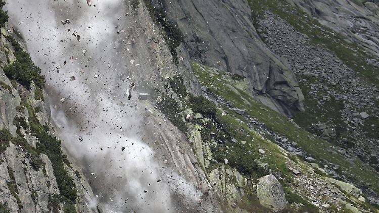 Augmentation des chutes de pierres dans les Alpes