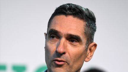 Le nouveau directeur général de la Police nationale Louis Laugier, alors préfet de l'Isère, le 8 novembre 2019 à Chambéry. (JEAN-PIERRE CLATOT / AFP)