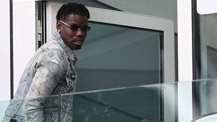 Paul Pogba à un match de la Juventus à Turin (Italie) le 6 octobre 2024. (MARCO BERTORELLO / AFP)
