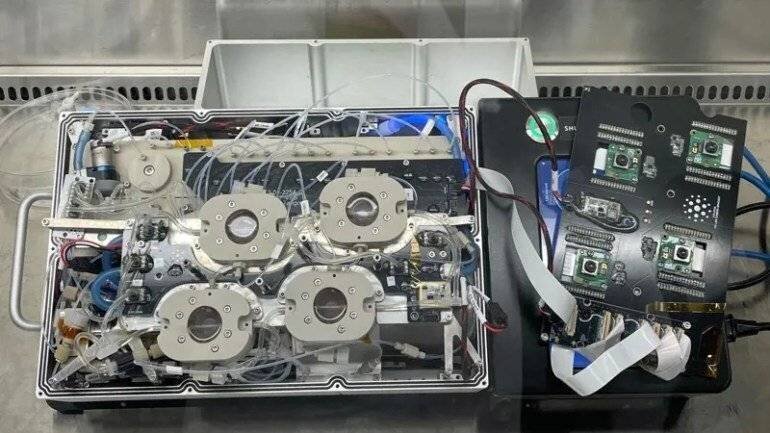 Les chercheurs ont conçu un dispositif précis pour simuler le flux sanguin.