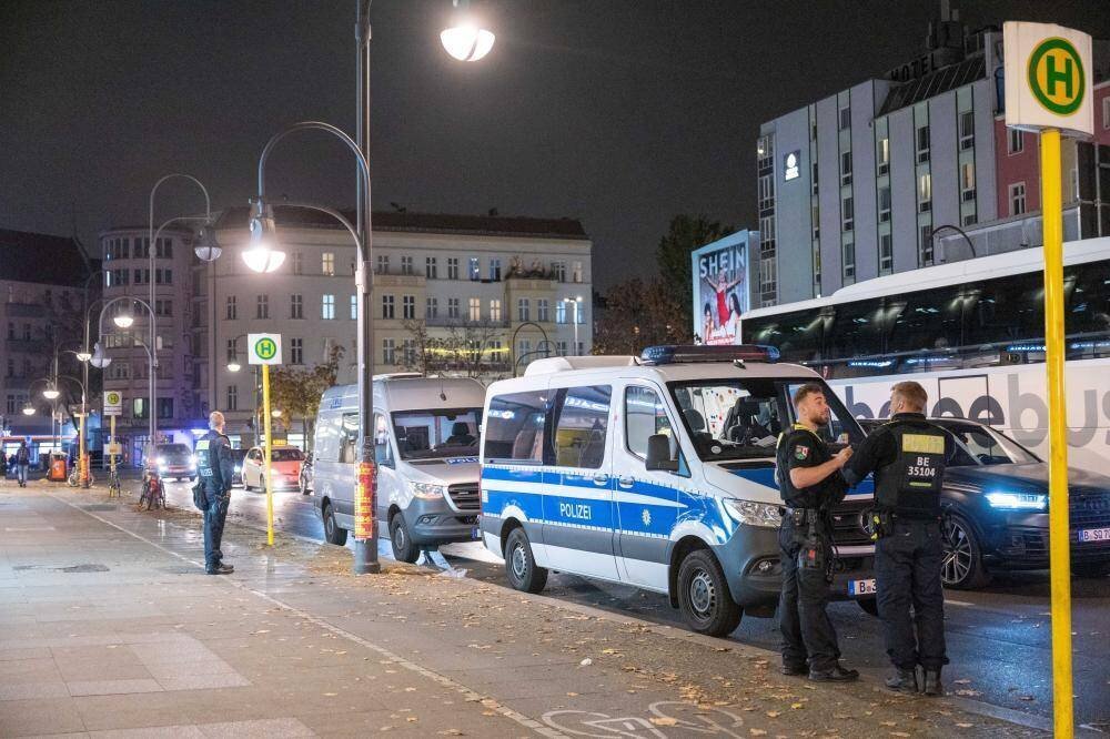 Policiers en action à Berlin