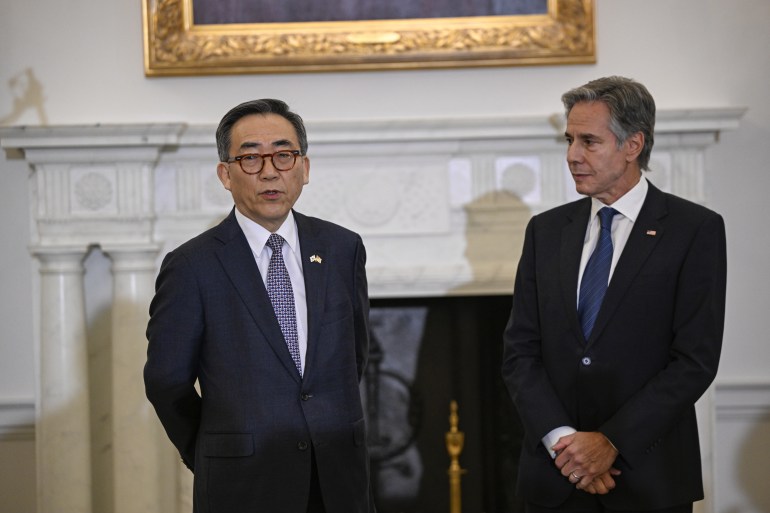 Conférence de presse à Washington