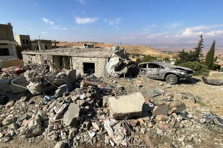 Dommages dans le sud du Liban