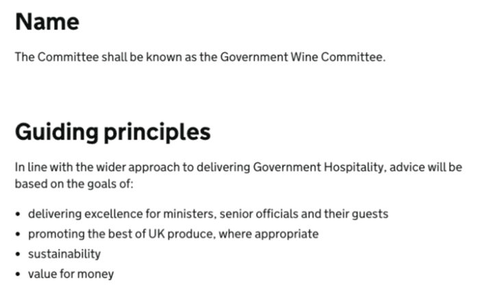 Les termes de référence