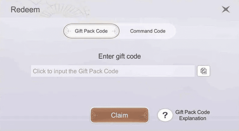 Comment Redeem les Codes dans Revelation M